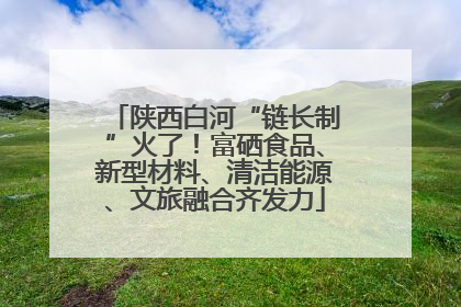 陕西白河“链长制”火了！富硒食品、新型材料、清洁能源、文旅融合齐发力